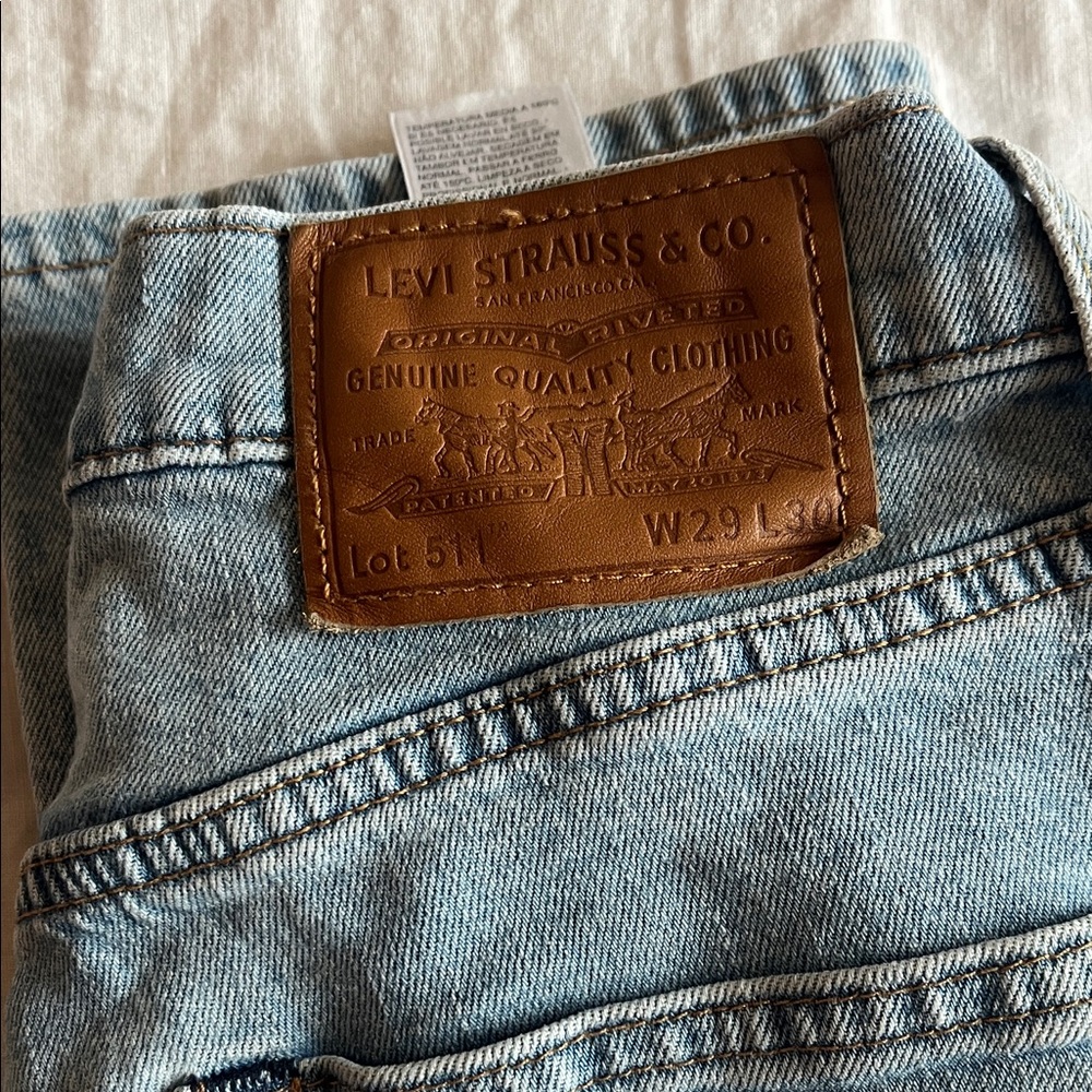 Levi's 511 Light Blue Denim Jeans 29x30
